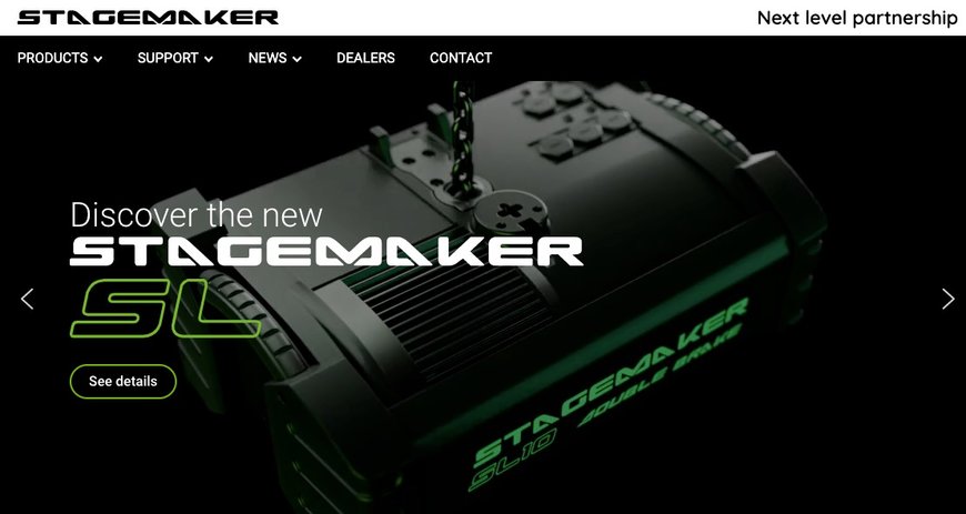 Un site web renouvelé pour les équipements de levage STAGEMAKER dédiés au marché de l’entertainment